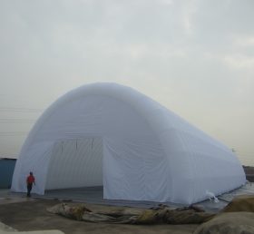 Tent1-371 白い巨大空気入りテント