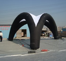 Tent1-215 黒い広告ドームを備えた空気入りテント