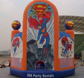 T2-2294 スーパーマン・スーパーヒーロー空気入りトランポリン