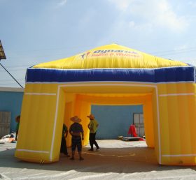 Tent1-392 黄色の屋外用空気入りテント
