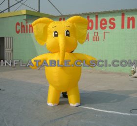 M1-22 黄色いゾウの空気で動くキャラクター