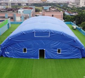 Tent1-700 空気で膨らませたテント巨大アウトドアキャンプパーティー広告キャンペーン青い大きなテント