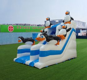 T8-4042 15フィートテラスクリスマス滑り台（ペンギン）