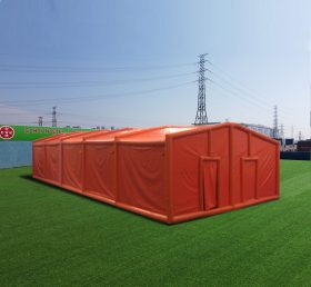 Tent1-4047 オレンジ色の空気入りテント