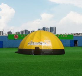 Tent1-4286 黄色い空気入りスパイダーテント