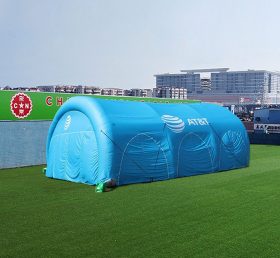 Tent1-4384 青色の空気入りテント