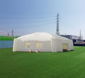 Tent1-4463 運動とパーティーのための巨大な白い六角形の空気入りゲル